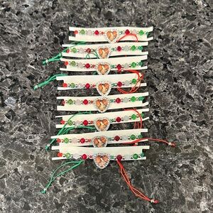 Colorful Beaded Heart Bracelets